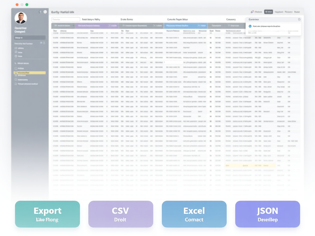 Statistics Export Interface